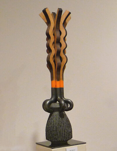 2013-Silhouette ombre et lumière-Granit, Acier, Bois movingui-HT 105 cm x 28 cm